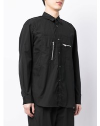 schwarzes Businesshemd von Comme Des Garcons SHIRT