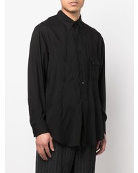 schwarzes Businesshemd von Yohji Yamamoto