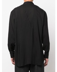 schwarzes Businesshemd von Yohji Yamamoto