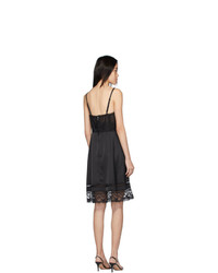 schwarzes Camisole-Kleid aus Satin von Marc Jacobs