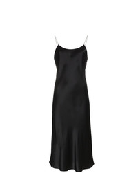 schwarzes Camisole-Kleid aus Seide von Michael Lo Sordo