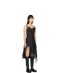 schwarzes Camisole-Kleid aus Spitze von MARQUES ALMEIDA