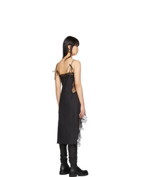 schwarzes Camisole-Kleid aus Spitze von MARQUES ALMEIDA