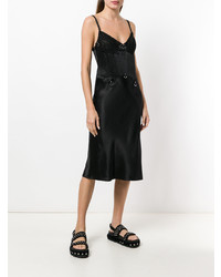 schwarzes Camisole-Kleid aus Spitze von McQ Alexander McQueen