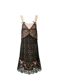 schwarzes Camisole-Kleid aus Spitze von N°21
