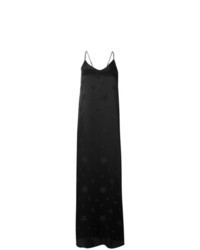 schwarzes Camisole-Kleid mit Sternenmuster