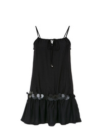 schwarzes Camisole-Kleid von Amir Slama