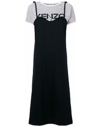 schwarzes Camisole-Kleid von Kenzo
