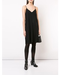 schwarzes Camisole-Kleid von Raquel Allegra