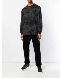 schwarzes Camouflage Langarmshirt von Maharishi