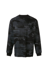 schwarzes Camouflage Langarmshirt von Maharishi