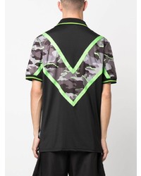 schwarzes Camouflage Polohemd von Plein Sport