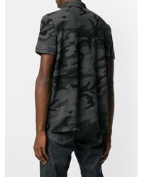 schwarzes Camouflage Polohemd von Polo Ralph Lauren