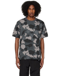 schwarzes Camouflage T-Shirt mit einem Rundhalsausschnitt von Billionaire Boys Club