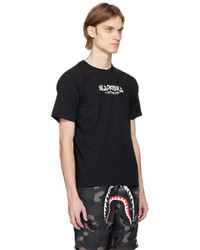 schwarzes Camouflage T-Shirt mit einem Rundhalsausschnitt von BAPE