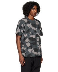 schwarzes Camouflage T-Shirt mit einem Rundhalsausschnitt von Billionaire Boys Club