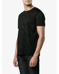 schwarzes Camouflage T-Shirt mit einem Rundhalsausschnitt von Valentino