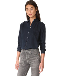 schwarzes Chambray Hemd von DL1961