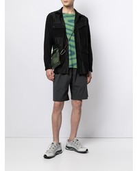 schwarzes Cordlangarmhemd von White Mountaineering