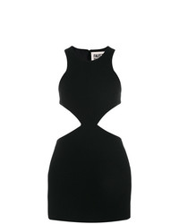 schwarzes figurbetontes Kleid mit Ausschnitten von Fausto Puglisi