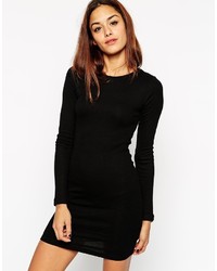 schwarzes figurbetontes Kleid von Asos