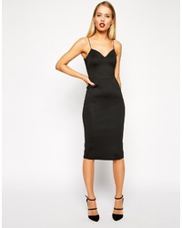 schwarzes figurbetontes Kleid von Asos