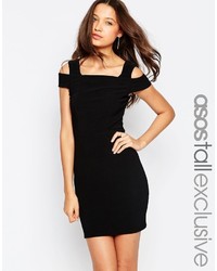 schwarzes figurbetontes Kleid von Asos