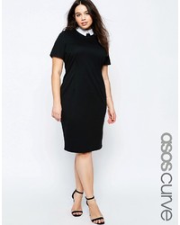 schwarzes figurbetontes Kleid von Asos