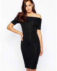 schwarzes figurbetontes Kleid von Asos