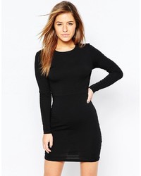 schwarzes figurbetontes Kleid von Asos