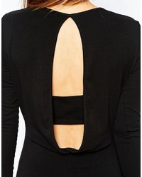 schwarzes figurbetontes Kleid von Asos