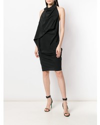 schwarzes figurbetontes Kleid von Rick Owens