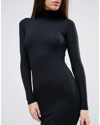 schwarzes figurbetontes Kleid von Asos