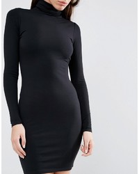 schwarzes figurbetontes Kleid von Asos