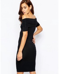 schwarzes figurbetontes Kleid von Asos