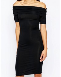 schwarzes figurbetontes Kleid von Asos