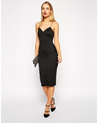 schwarzes figurbetontes Kleid von Asos