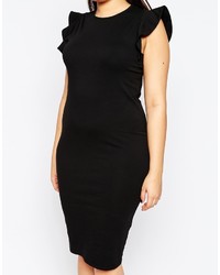 schwarzes figurbetontes Kleid von Asos