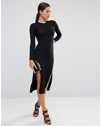 schwarzes figurbetontes Kleid von Asos