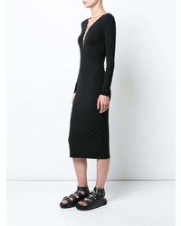 schwarzes figurbetontes Kleid von T by Alexander Wang