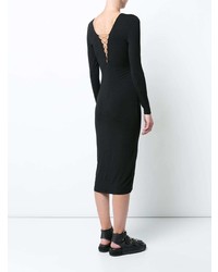 schwarzes figurbetontes Kleid von T by Alexander Wang