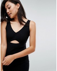 schwarzes figurbetontes Kleid von Asos