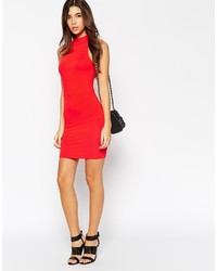 schwarzes figurbetontes Kleid von Asos