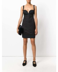 schwarzes figurbetontes Kleid von Versace Vintage