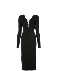 schwarzes figurbetontes Kleid von T by Alexander Wang