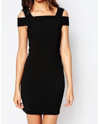 schwarzes figurbetontes Kleid von Asos