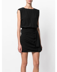 schwarzes figurbetontes Kleid von Saint Laurent