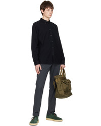 schwarzes Flanell Langarmhemd von Norse Projects