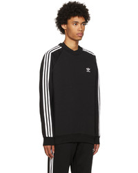 schwarzes Fleece-Sweatshirt von adidas Originals