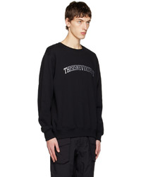 schwarzes Fleece-Sweatshirt von thisisneverthat